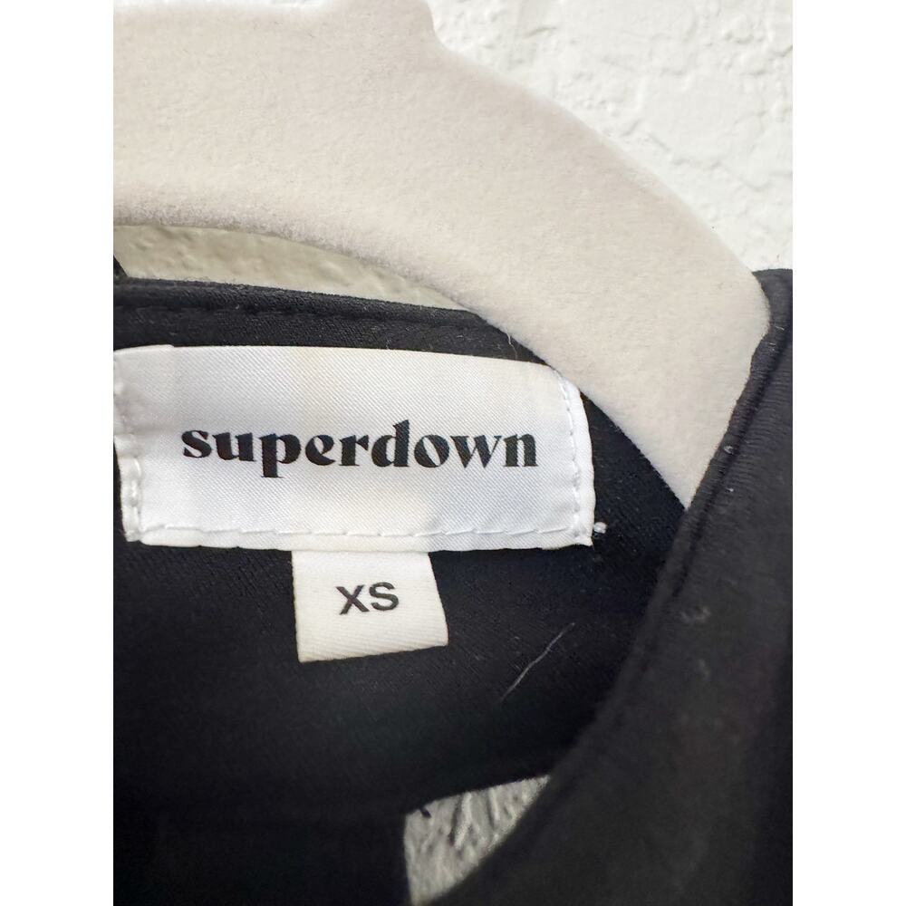 superdown x REVOLVE Tegan Wrap Asymmetrical Halter Mini Dress Black Size XS - Picture 4 of 5